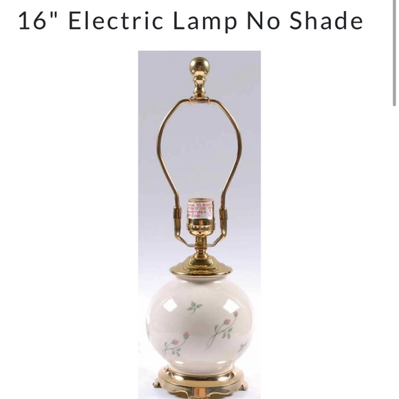 Lenox Other - Lenox rose bud lamp base only
